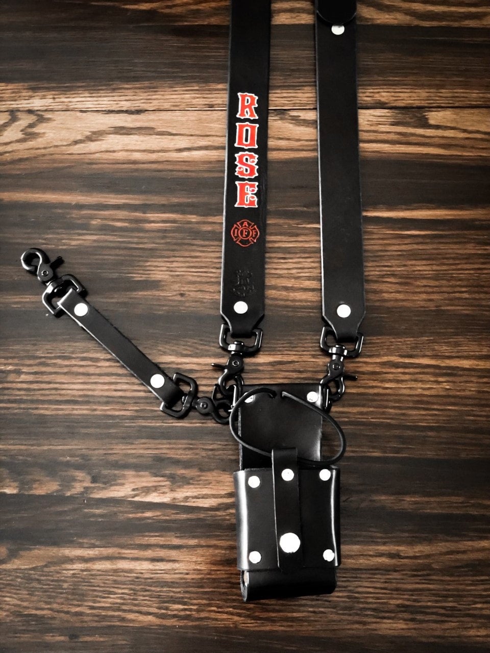 Custom Radio Strap And Case Combo Rose Custom Leather